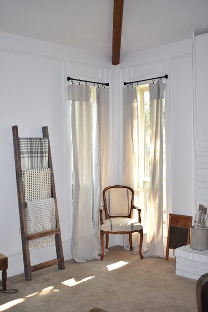 DIY Drop Cloth Curtains