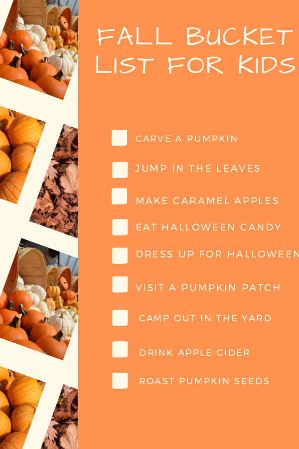 fall bucket list printables