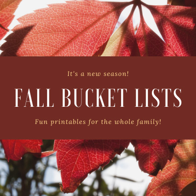 Fall Bucket List Printables