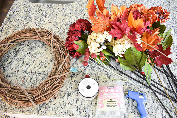 how to make an easy fall wreath 