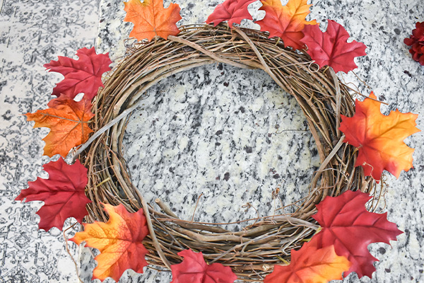 how to make an easy fall wreath