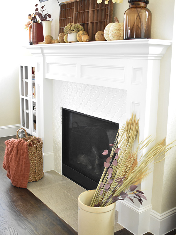 how to update an ugly fireplace with paint