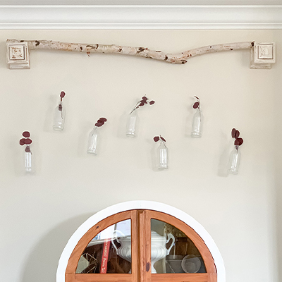 DIY Vintage Bottle Wall Art