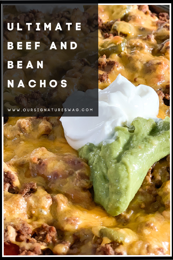 ultimate beef and bean nachos