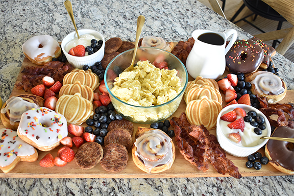 yummy breakfast charcuterie board