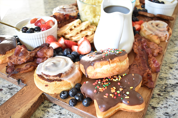 yummy breakfast charcuterie board