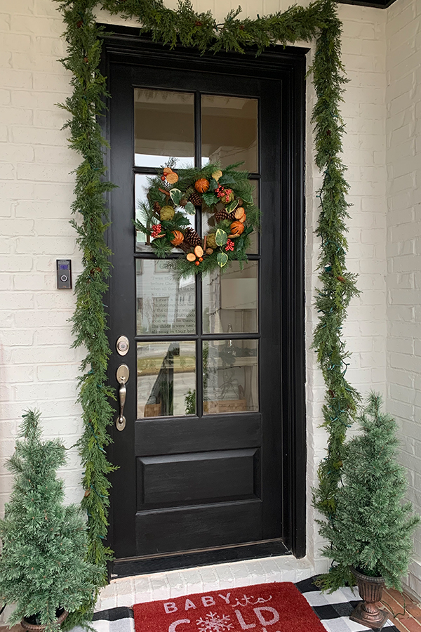 Our First Christmas Porch at Tucker Hill - Our Signature Swag